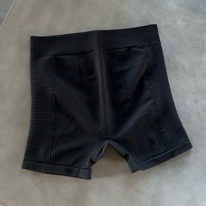 Rick Owens black knit active shorts